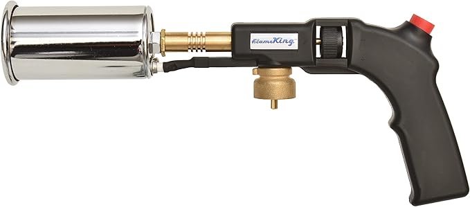 Flame King Grill Gun Propane Torch, Culinary Kitchen Torch for Sous Vide Cooking, Searing, Professional Cooking, Charcoal/Fire Starter