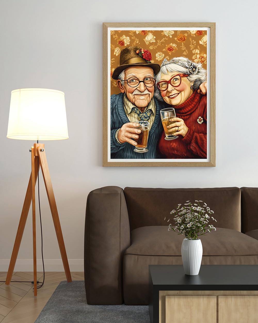 Moohue 14ct Counted Stamped Cross Stitch Kits for Adults Couple Printed Cross Stitch Patterns Art Crafts Cross Stitch Supplies (Couple)