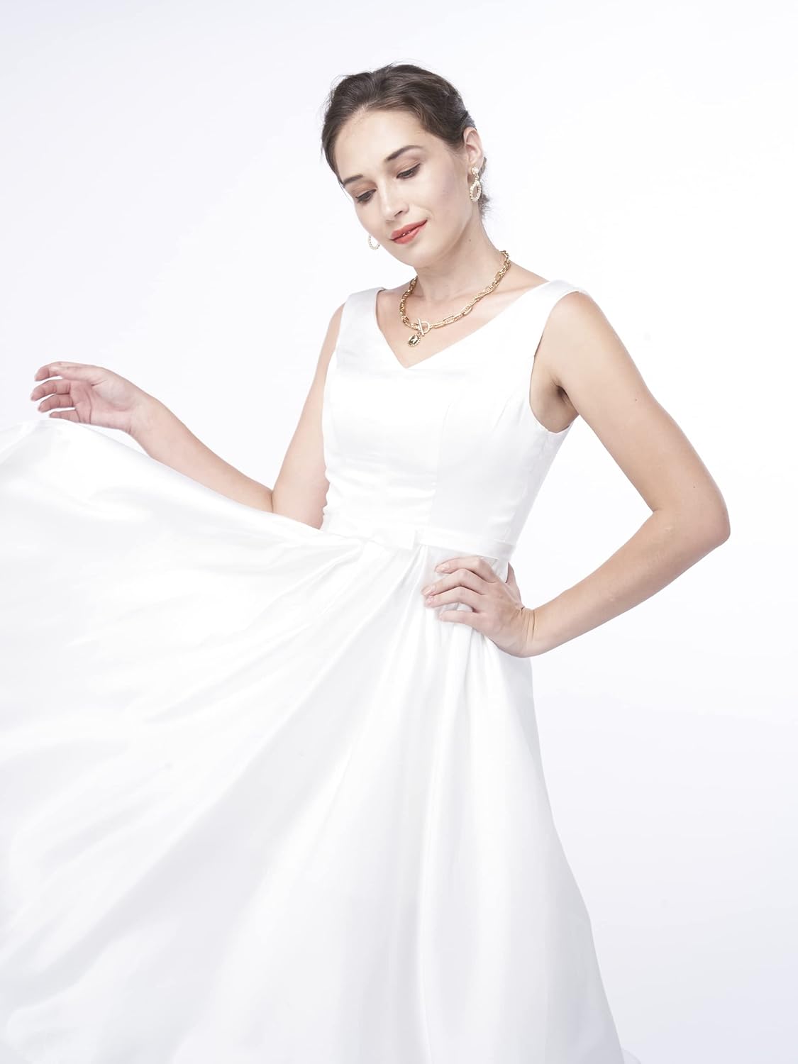 Seamless Photography Background Paper Roll, White Photo Paper Backdrop for Photography, Video and Streaming (82''x16' Artic White)