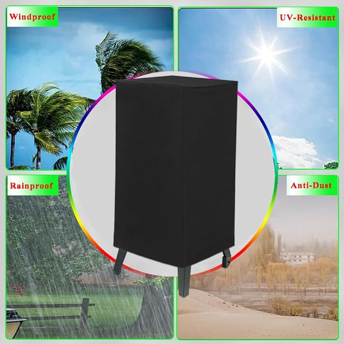 Smoker Cover for Pit Boss Grills PBV3G1 Vertical Smoker, 600D Vertical Grill Cover for Pitboss 3 Series Propane Gas Smoker PBV3G1 Heavy Duty Outdoor