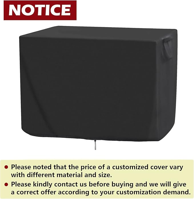 Personalized Outdoor Cover for Griddle Grill, Waterproof& Dustproof Cover for Protecting Patio Outdoor Grill, Customized Size,Black