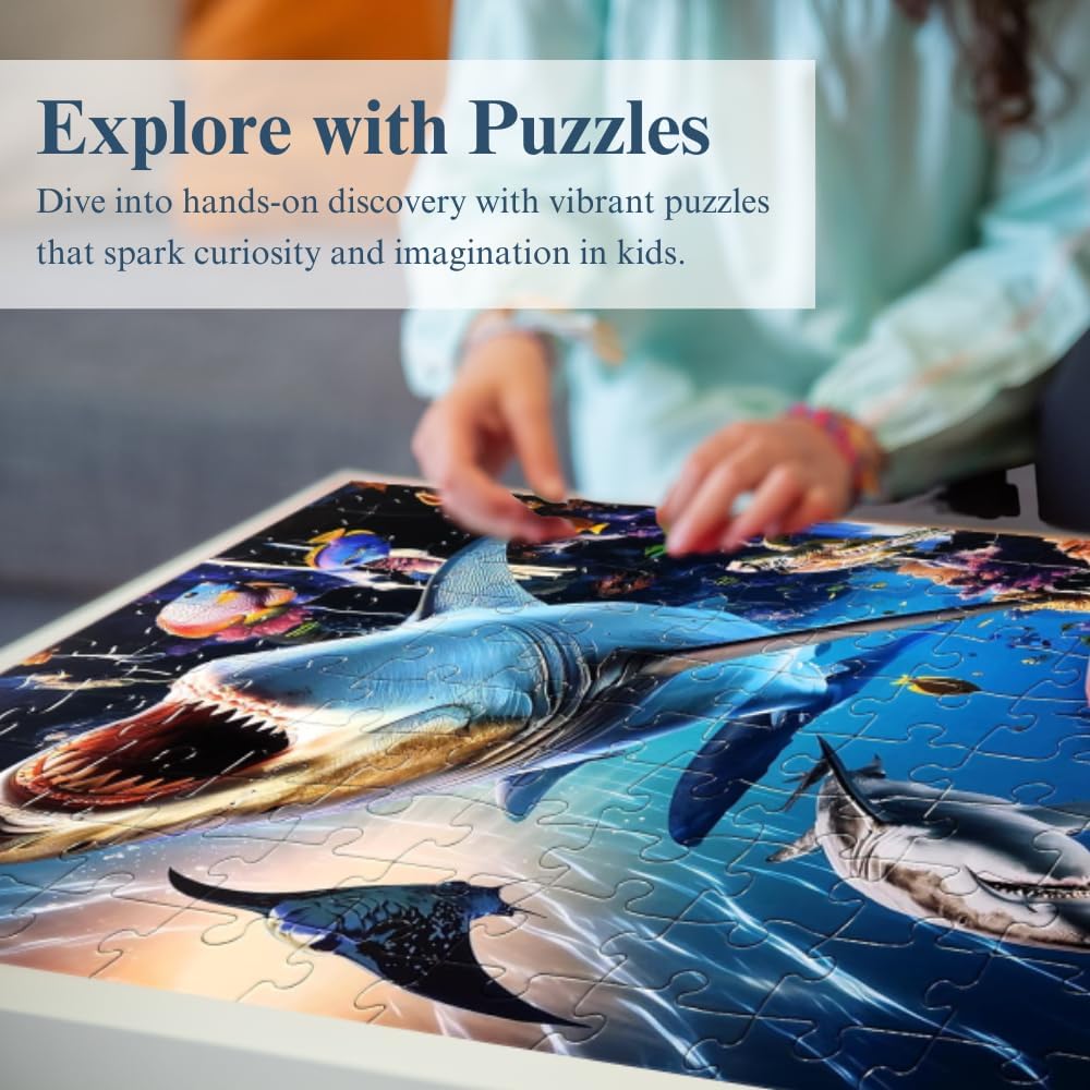 Eyewitness Discovery Puzzle Endangered Species, 100 Piece Jigsaw for Kids, Educational Learning Toy for Boys & Girls, Children Ages 5+