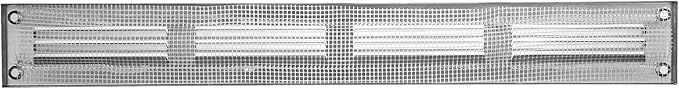 Repa Market Galvanized Air Vent Cover 16" x 2" Inch (Outer Dimensions) - Steel Return Air Grilles - for Ceiling and Sidewall - HVAC - with Protection Screen (15.74" x 1.97" Inch)