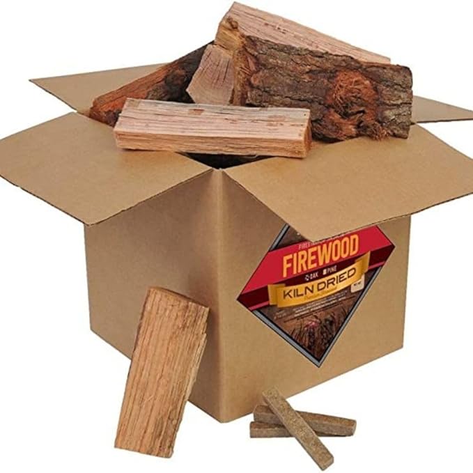 Smoak Firewood - Kiln Dried Premium USDA Certified Firewood (Small Mini Logs (8 inch Pieces) 25-30lbs) fits Ranger Solo Stove