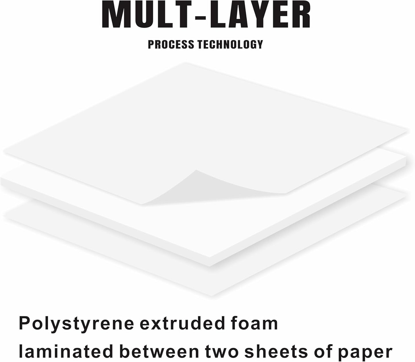 12 Pack Foam Core Board, ZJCEASER 8 x 10 White Poster Board, 3/16" Thickness Sign Board Craft Foam Sheet for Signboards, School Projects, University Displays, College Events, Arts & Crafts, Framing