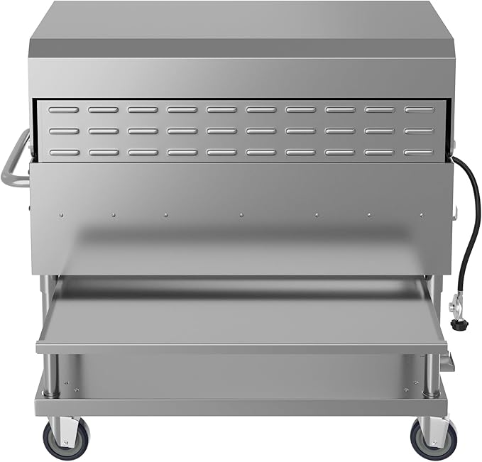 48 in. Commercial Outdoor Propane Gas Grill with Roll Dome Cover, ETL Listed in Stainless-Steel (CGKIT4-48D)