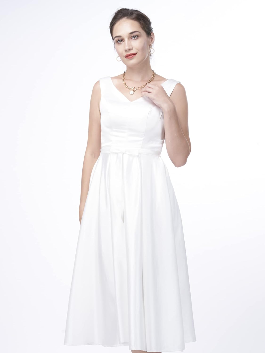 Seamless Photography Background Paper Roll, White Photo Paper Backdrop for Photography, Video and Streaming (107''x16' Artic White)