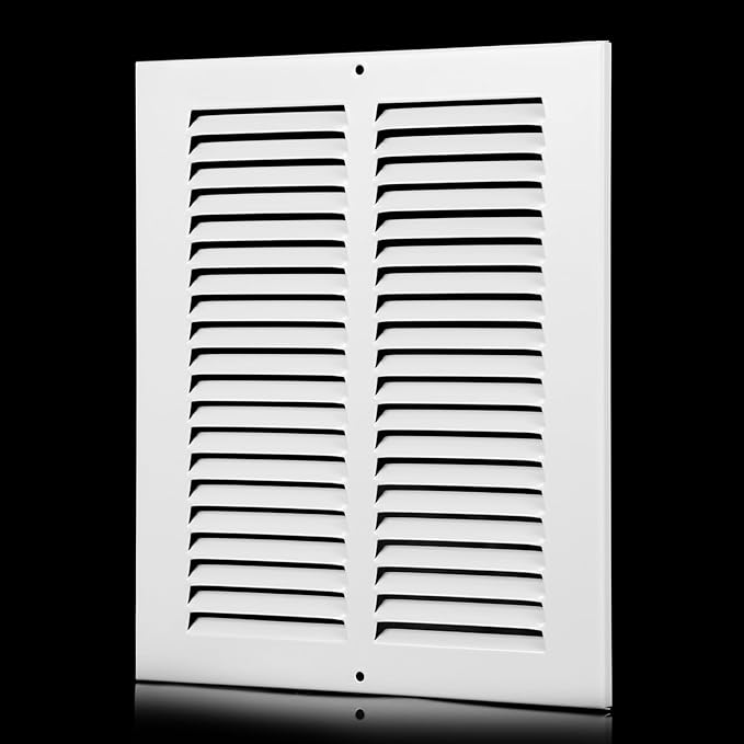 8x10 Vent Cover(Duct Opening Size),Air Return Vent Cover,Flat Vent Cover,Rejillas De Aire Acondicionado para Casa,Return Air Grilles,Outer Dimensions:9.75"Wx11.75"H(8"W x 10"H, Duct Opening)