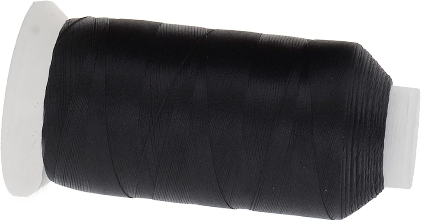 Mandala Crafts Heavy Duty Thread - 6000 Yds Tex 70 Polyester - Black and White