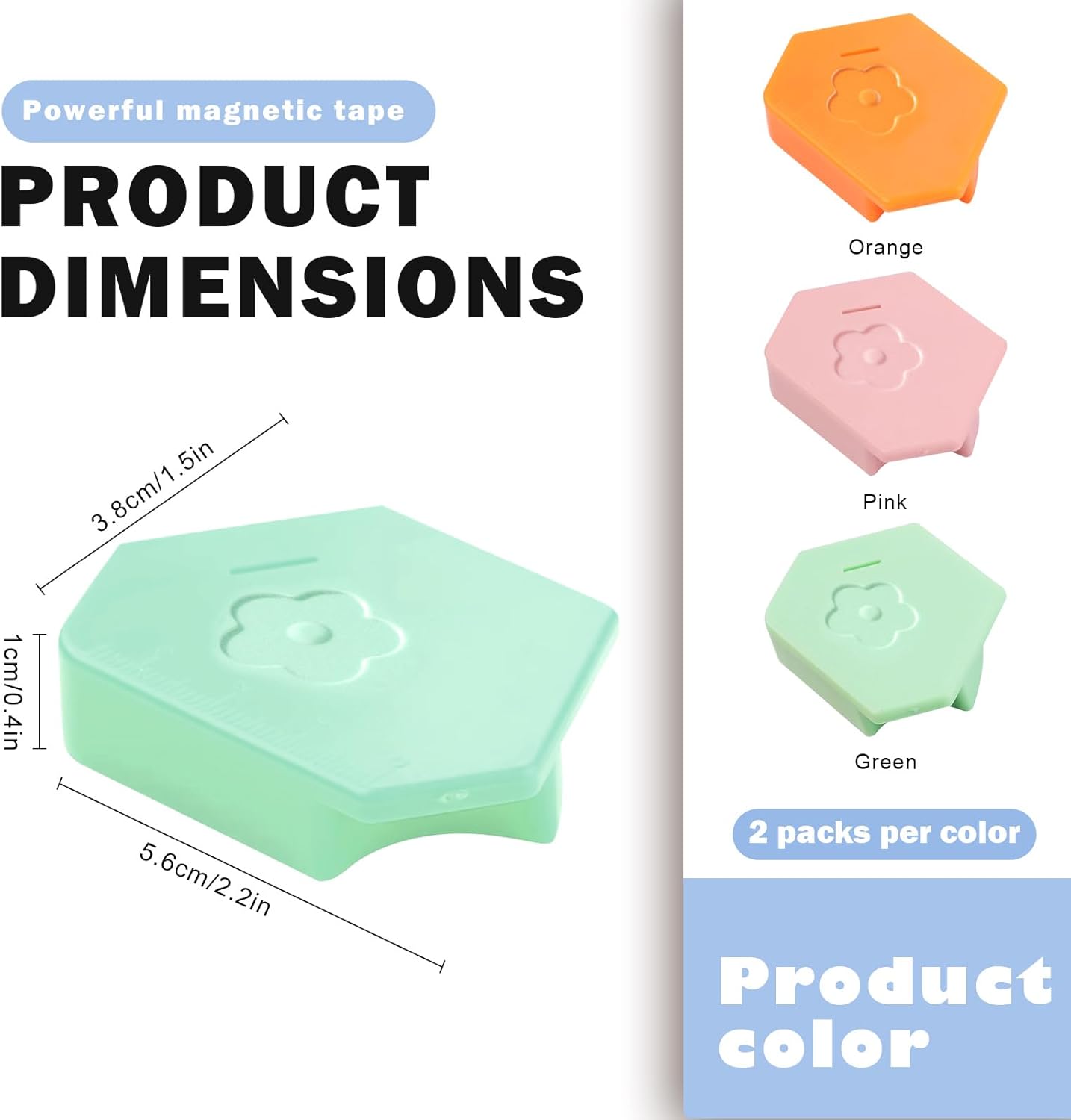 Wshxjzyay 6 Pack Magnetic Seam Guide for Sewing Machine, Multifunctional Polygonal Hemmer Guide with Scale, Universal Sewing Accessories & Supplies for Magnet Making Machine