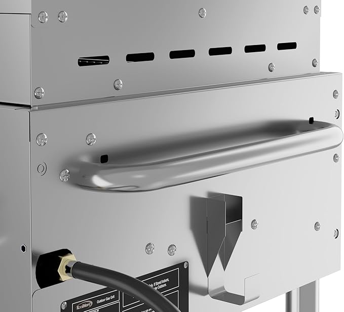 72 in. Full Stainless Steel Commercial Outdoor Propane Gas Grill with 36 in. Griddle and 36 in.Pizza Oven, ETL Listed in Stainless-Steel (CGKIT7-G36P36)