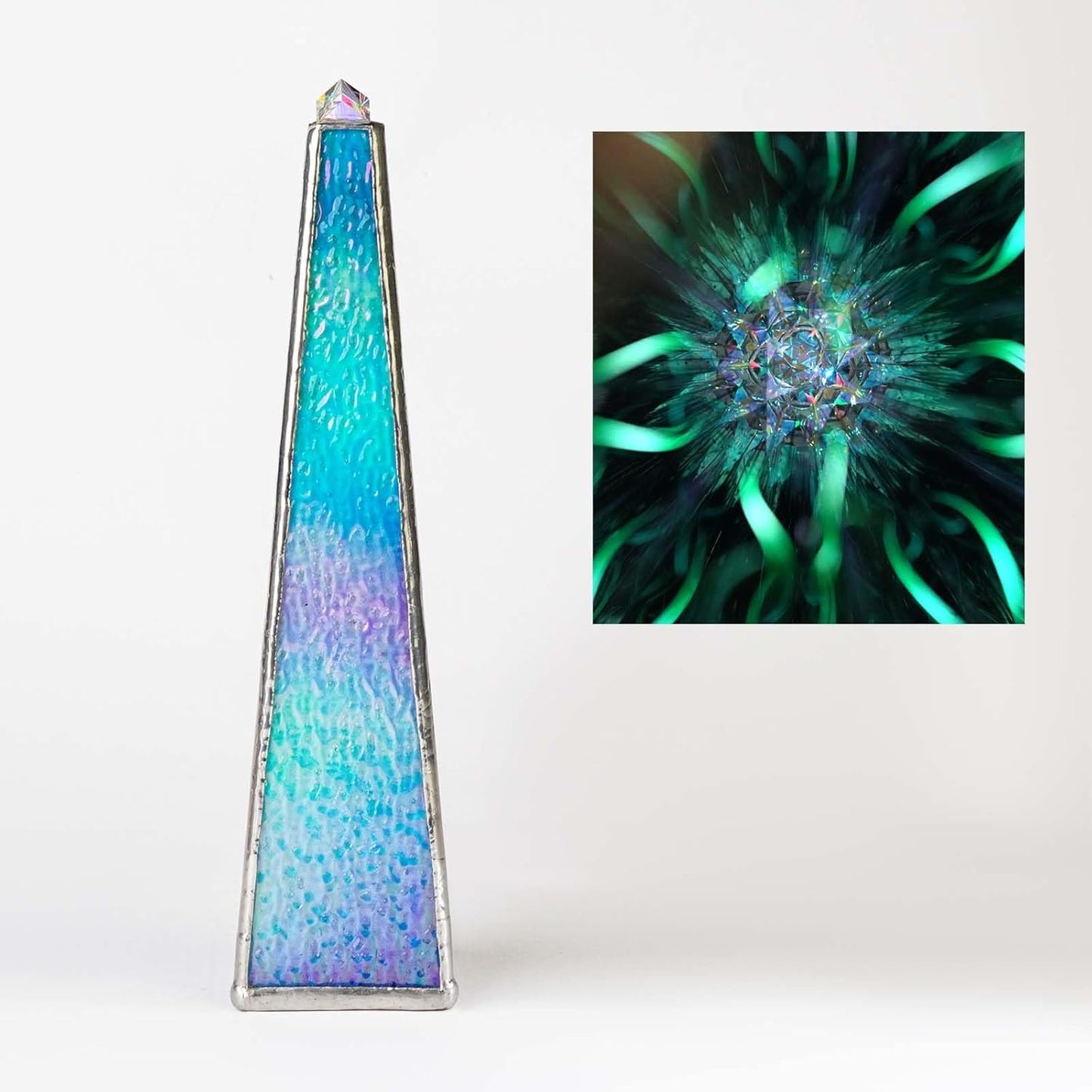 10" Aurora Kaleidoscope for Adults,Tiffany Stained Glass Handmade Adult Kaleidoscope with Gift Box,Wedding for Bestie Man Woman Girlfriend Boyfriend Mom