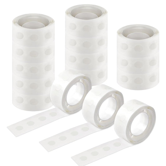 UPINS Glue Points Dots, 1500Pcs Balloon Glue Adhesive Dots Double Sided Removable Glue Tape Dots for Balloons Crafts Decoration, 6 mm
