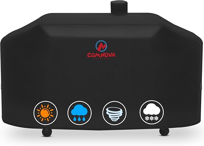 Comnova Grill Cover for Pit Boss Memphis Ultimate - 600D Wood Pellet Smoker Cover for Pitboss, 75 Inch Pellet Cover for Pit Boss Memphis Ultimate and Smoke Hollow 4 in 1 Gas Charcoal Combo Grill
