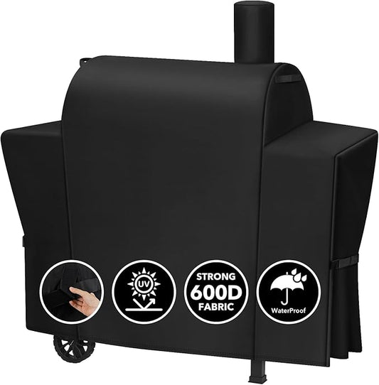 Heavy Duty 600D Grill Cover Fits for Royal Gourmet CC1830T 30-Inch Barrel Charcoal Grill Cover