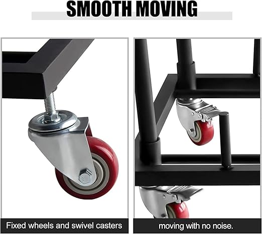 Drywall Cart, Drywall Sheet Carts, Heavy Duty Plasterboard Trolley W/Four 5" Wheels, Service Dollies for Handling Sheetrock Sheet Panel,39.4x20.3x40.9