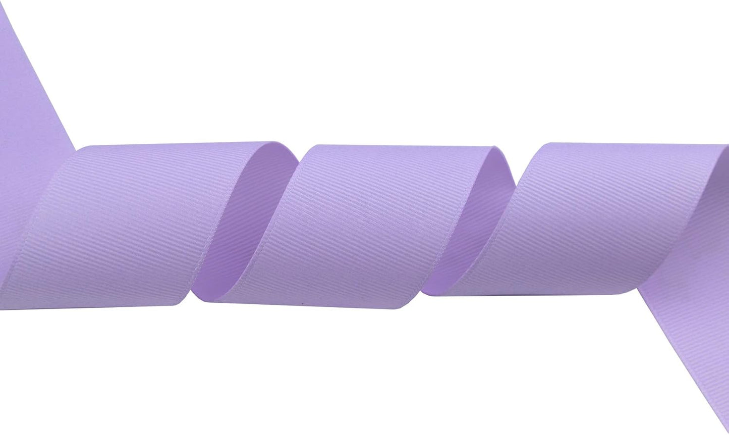 ITIsparkle 11/2" Inch Grosgrain Ribbon 25 Yards-Roll Set for Gift Wrapping Cake Decoration Party Favor Hair Braids Hair Bow Baby Shower Decoration Floral Arrangement Craft Supplies, Lilac Mist Ribbon
