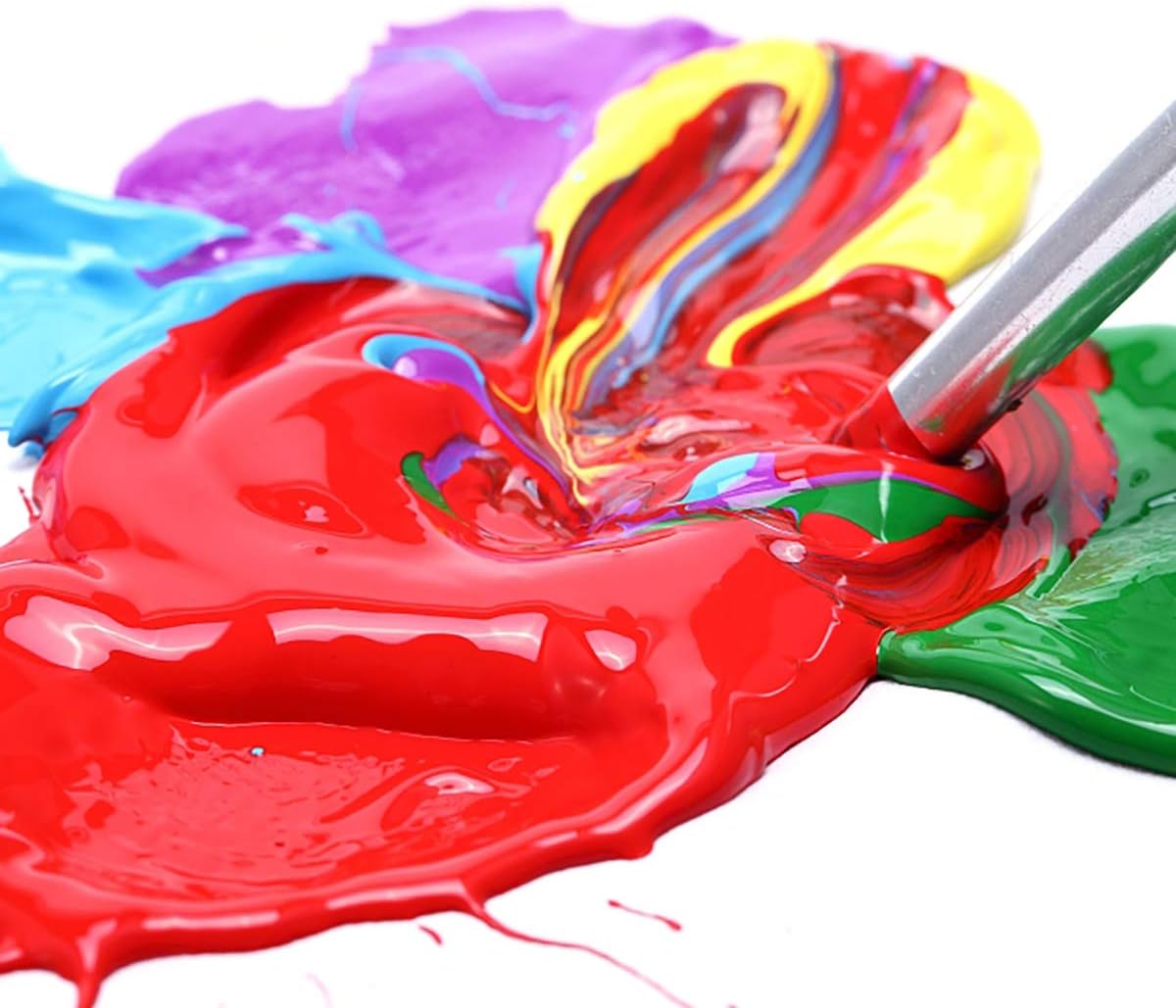 GOTIDEAL Iridescent Acrylic Paint Chameleon Blue Tubes(120ml, 4.1 oz) Non Toxic Non Fading,Rich Pigments for Painters, Adults & Kids, Ideal for Canvas Wood Clay Fabric Ceramic Craft Supplies