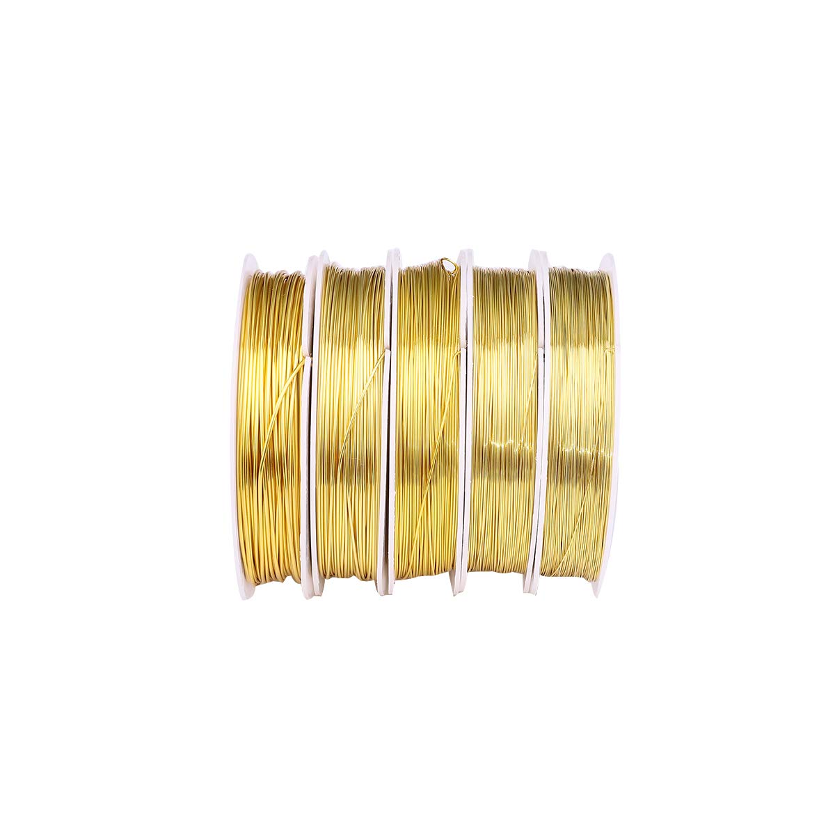 Gold Copper Wire 0.8mm Bead Cord for Bracelet Necklace Charm Beading Jewelry Making 9yard