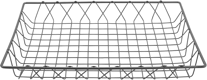 G.E.T. IR-903 Gray 18 Wire Pastry Basket, 2" Deep (fits IR-900, IR-902) Iron Powder Coated Wire Baskets Collection