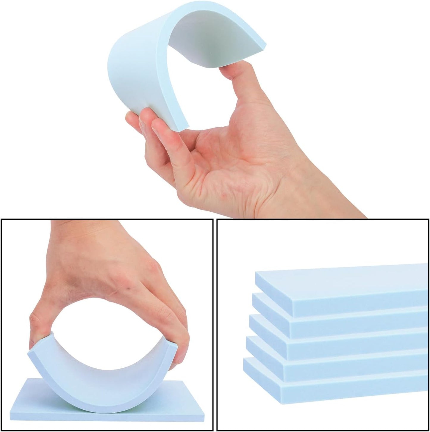 25 Pcs 4"x6" Rubber Carving Blocks, Linoleum Blocks, Stamp Carving Blocks for Printmaking, Linocut Artists, Crafts and More,(Sky Blue) by KUKLIPJIM.