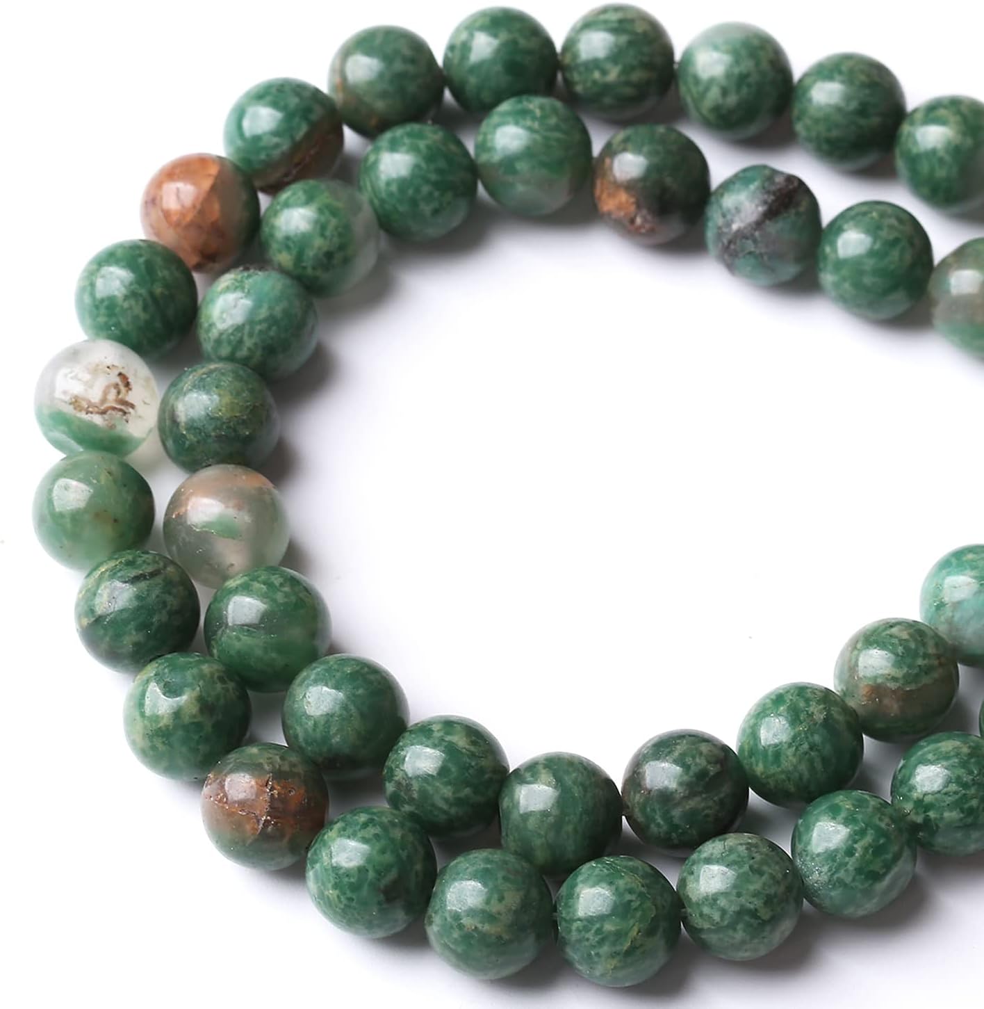 60PCS 6MM Rhyosite Stone Beads Energy Healing Beads for DIY Jewelry Bracelet Necklace Making for Jewelry Making15Inch