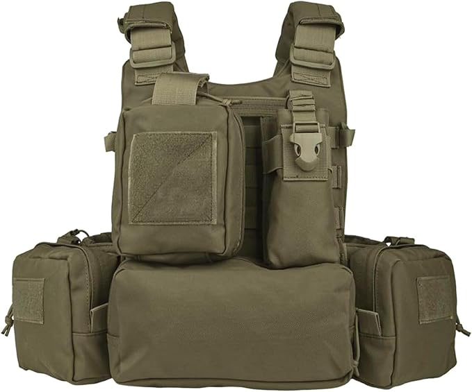 YAKEDA Tactical Outdoor Training Vest - Molle Vest With Multi-Functional Pouches For Training, Hunting & Hiking