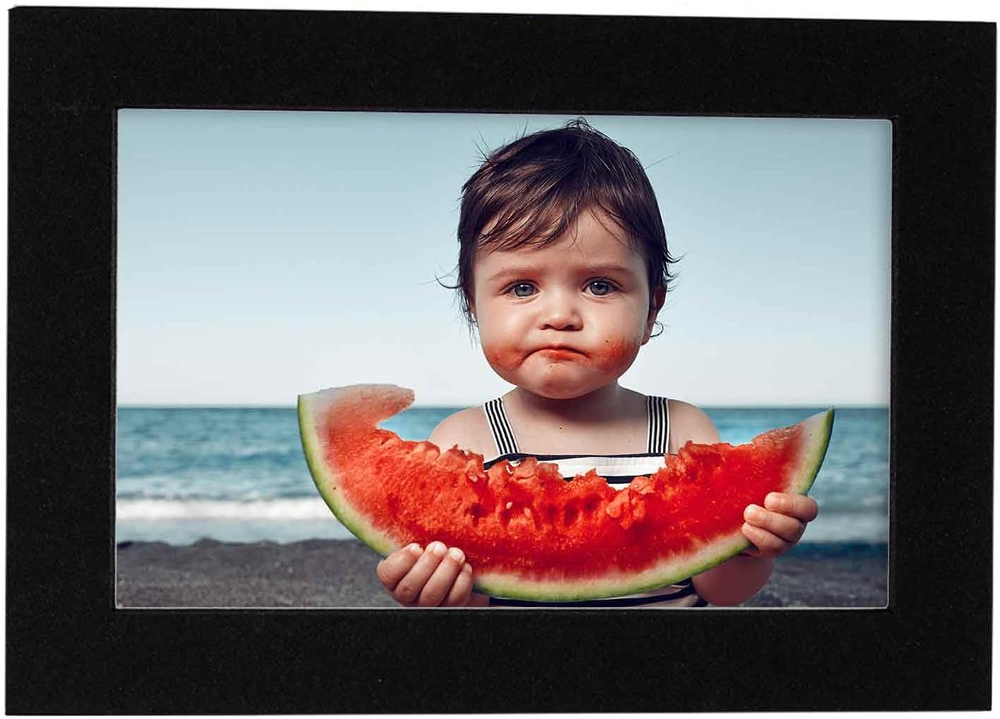 Pack of 25 Acid Free 11x14 Mats Bevel Cut for 8.5x11 Photos - Black with Black Core Precut Matboards For Pictures, Photos, Framing - 4-ply Thickness