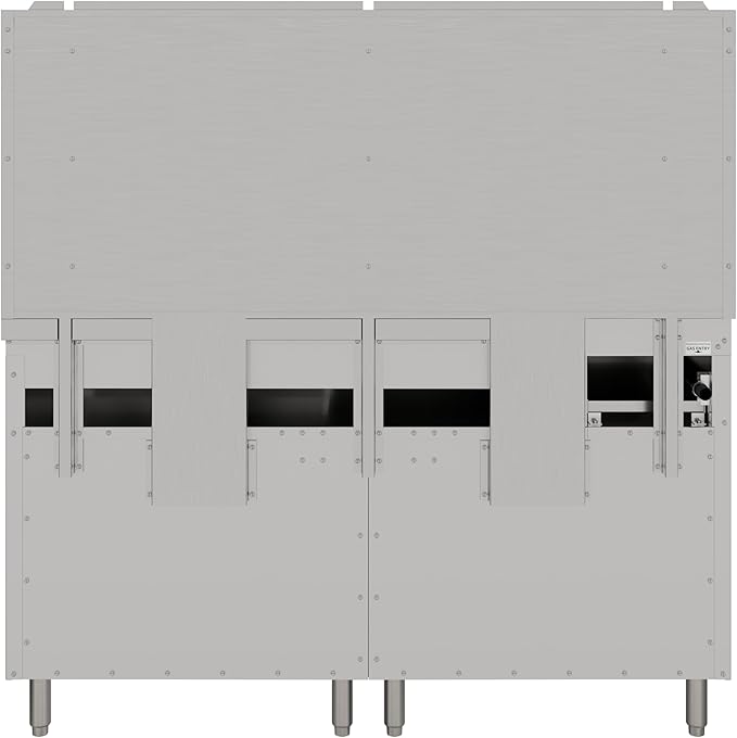 KoolMore 60 in. Double Oven Commercial Cooking Range with 48 in. Griddle and 2 Burners, ETL Listed in Stainless-Steel (KM-CRG482-NG)