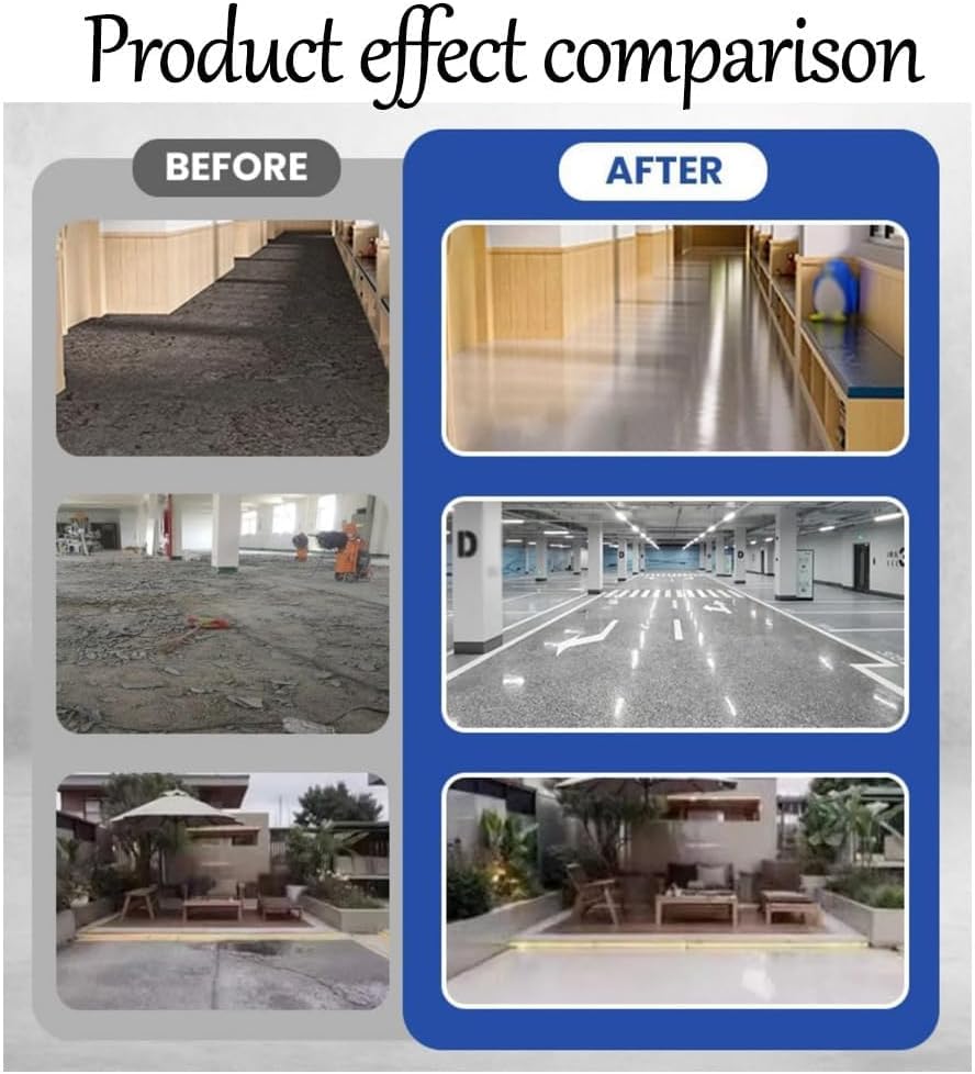 Louis Forest Epoxy Floor Paint, High-Gloss Marble Effect Epoxy Floor Coating (Blue-A,1pcs)