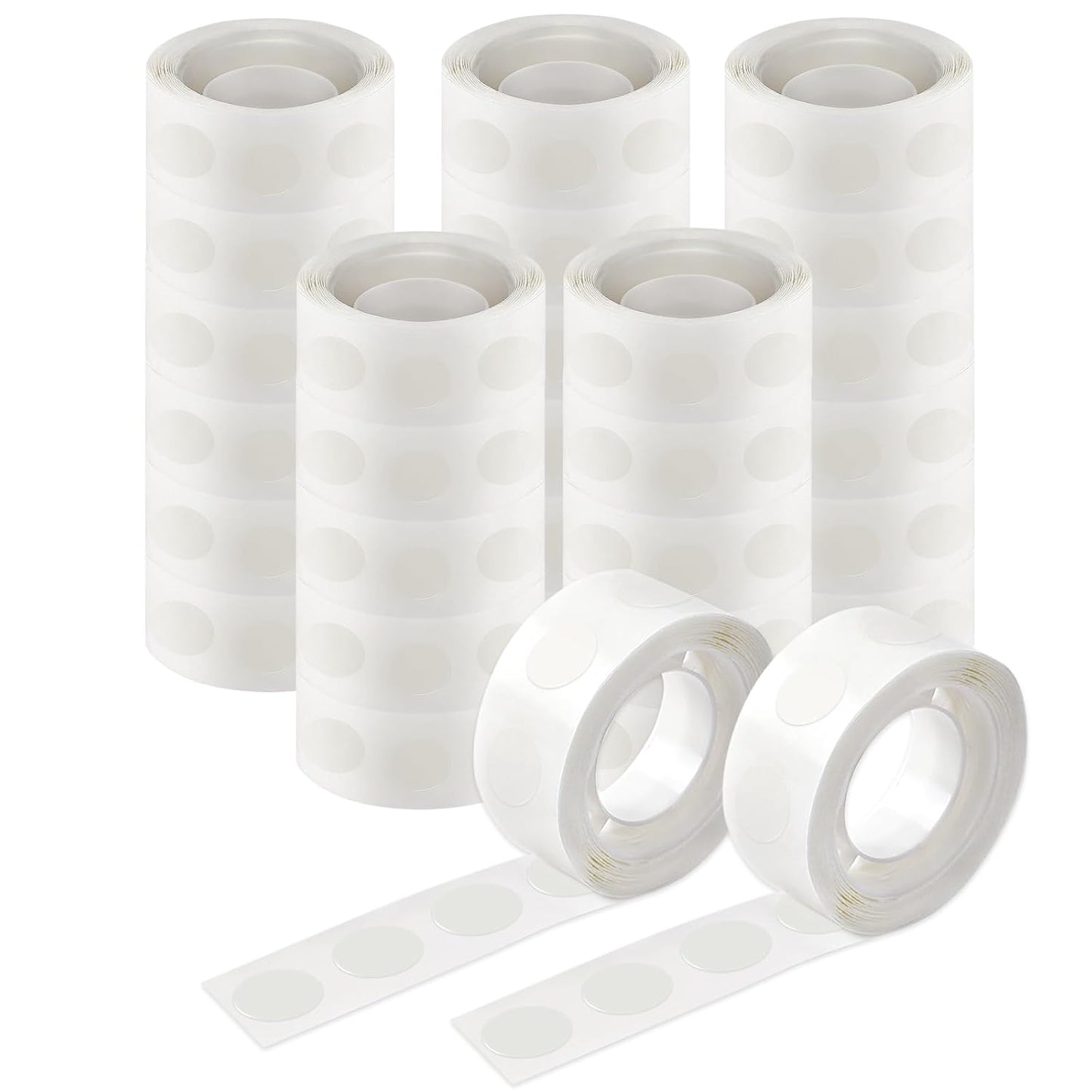 UPINS Glue Points Dots, 3000Pcs Balloon Glue Adhesive Dots Double Sided Removable Glue Tape Dots for Balloons Crafts Decoration, 15 mm