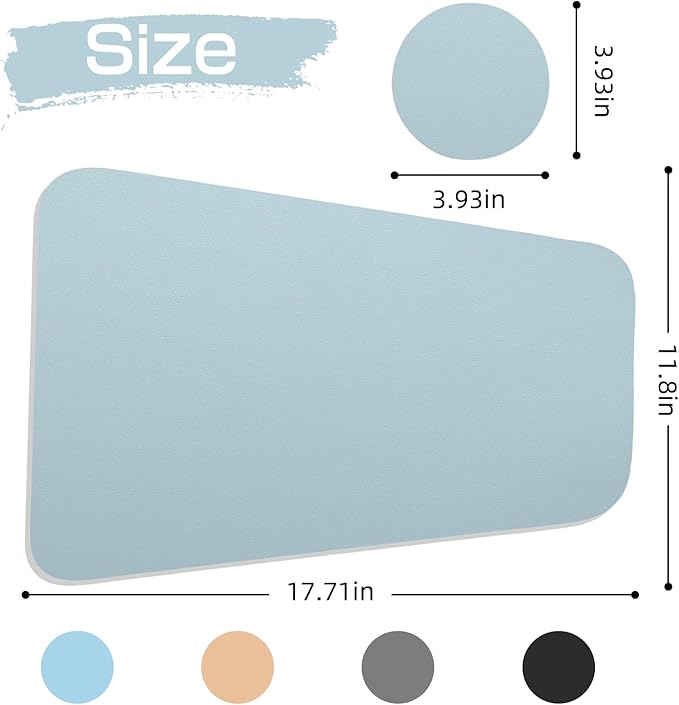 Faux Leather Waterproof Placemats Set of 8-Heat Resistant Non Slip and Scratch Resistant, Washable Indoor and Outdoor Dining Room Placemats for Kitchen, Dining Room and Patio Table Decoration