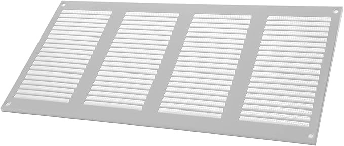 Vent Systems 16" x 8" Inch (Overall Dimensions) Pack of 5 - White - Air Vent Cover Metal Air Return Grill with Built-in Pest Guard Screen HVAC Vent Duct Cover for Home Improvement