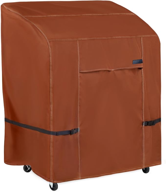NettyPro Grill Cover Heavy Duty Waterproof 32 inch, Outdoor 2 Burner BBQ Gas Grill Cover for Outside Small Weber, Char-Broil, Brinkmann, Jenn Air, Nexgrill Barbecue, Brown