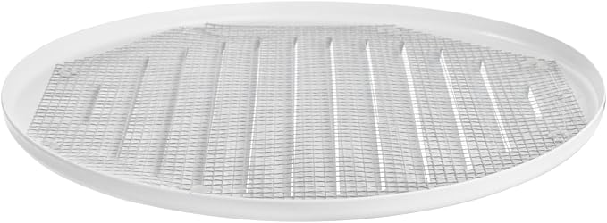 White Metal 6'' Inch Round Ventilation Grille - Inside/Outside use - (Grille: 6''Ø/Cover Area: 7.25''Ø) - Air Vent Louver - Available 4 Sizes / 2 Types / 1 Color.