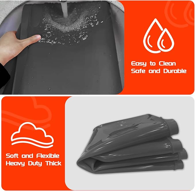 Silicone Griddle Mat for Blackstone 36 Inch Griddle, Heavy Duty Food Grade Silicone Griddle Cover, Griddle Accessories for Blackstone Grill, All Season Protective Cover (Gray)