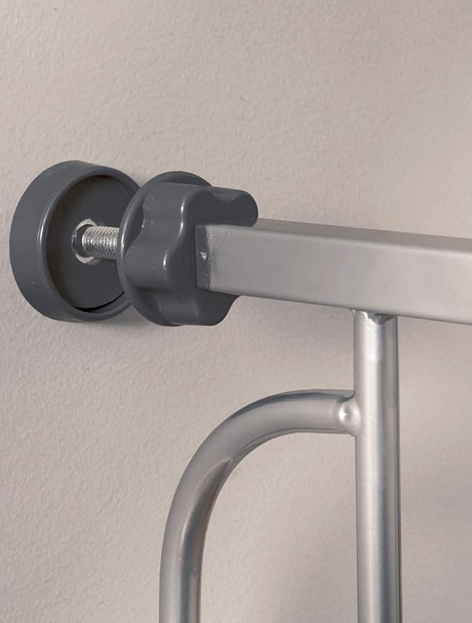 Regalo Safety 36” Extra Tall Baby Gate for Doorways & Bottom of Stairs, Pressure Mount Safety Gate for Babies, Toddlers & Pets, Tested & Safe for 30 Years, American Designed, Family Owned, Platinum