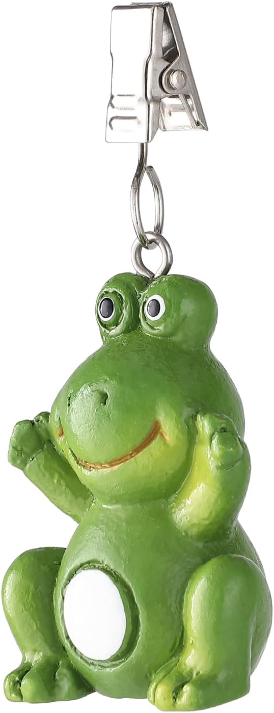 TwoFish Home Set of 4 Frog Resin Tablecloth Weights Clips Handicraft Frog Tablecloth Clamps Pack of 4