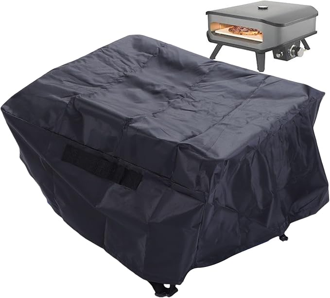 Yosoo Health Gear Gas Pizza Oven Cover, 420D Oxford Fabric with Water Proof Strip and Adjustable Buckle Straps, for 90347 Gas Pizza Oven, Windproof with Drawstring and Handles
