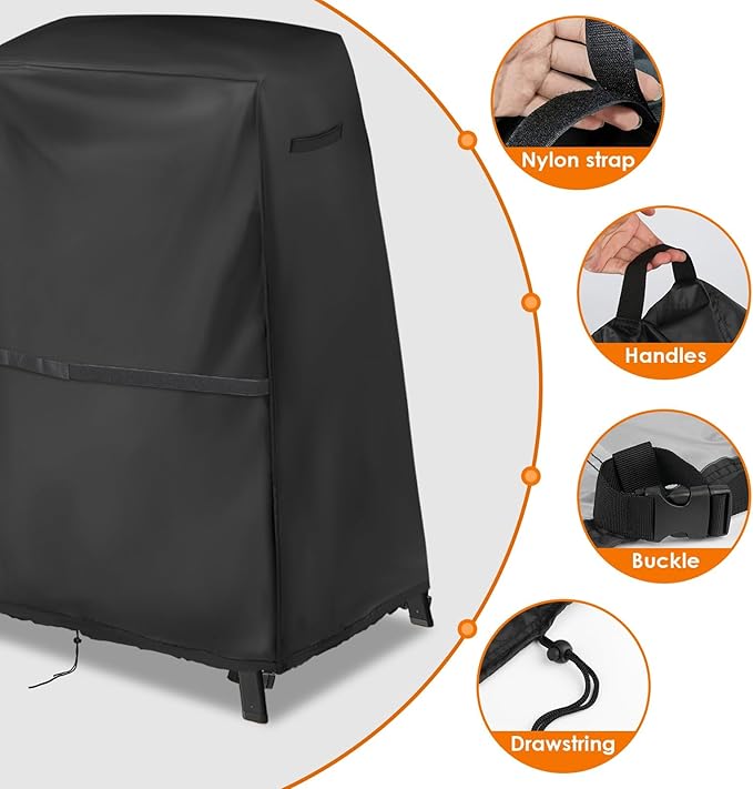 Cover for Ninja Pizza Oven on Grill Stand Cover Woodfire Oven Accessories Outdoor Waterproof Grill Covers Size 34" L x 26" W x 45" H