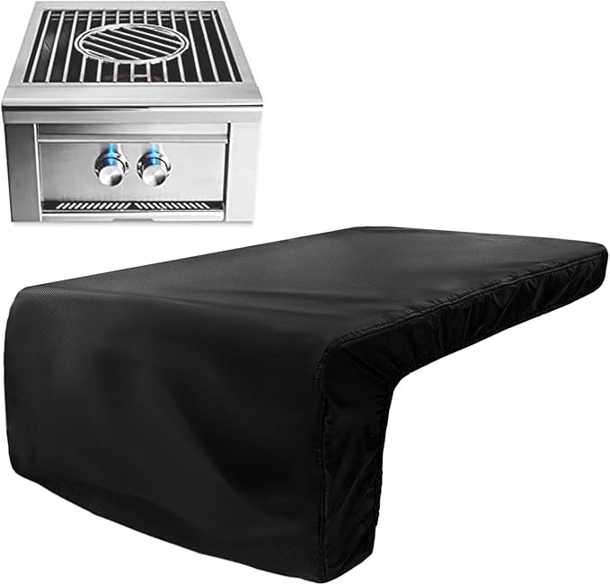 Burner Cover for Lynx Power Burner Built-in Natural Gas Griddle,Heavy Duty 600D Waterproof Burner Cover with Plush Lining,Suitable 26''L x 20''W x 13''H,Black