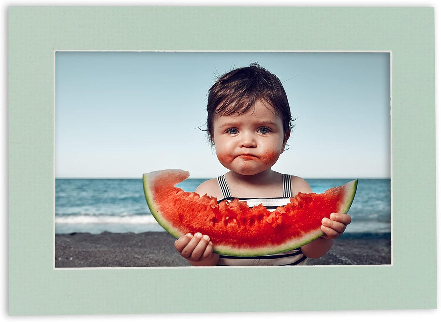 11x14 Mat for 8.5x11 Photo - Precut Honeydew Green Picture Matboard for Frames Measuring 11 x 14 Inches - Bevel Cut Matte to Display Art Measuring 8.5 x 11 Inches - Acid Free Pack of 25 MATS