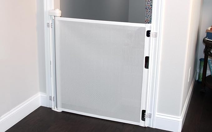 Retract-A-Gate 72" White: The Original and only Made in USA Retractable Baby, Dog, & Cat Gate