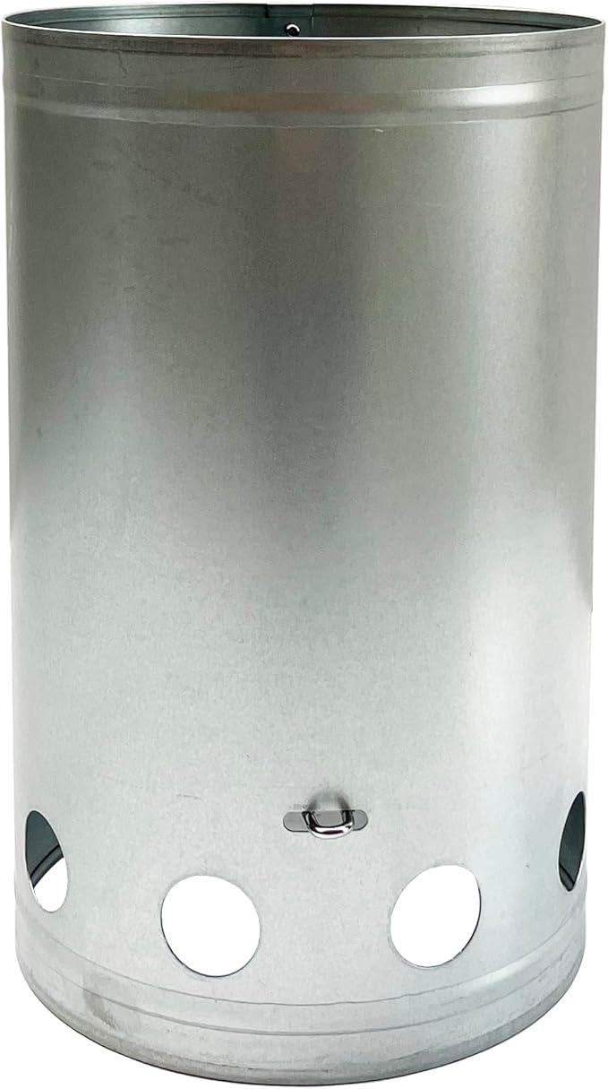 7.5X12inch XL Charcoal Chimney Starter with Electroplated Handle, Durable Fire Starter with Large Capacity Rapidfire Chimney Starter, Tilted Handle Design for Safe
