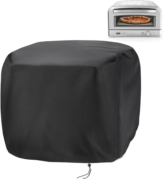 Pizza Oven Cover compatible with Cuisinart CPZ-120 Indoor Pizza Oven,Waterproof Pizza Oven Indoor Outdoor Covers - 19"L x 17.5"W x 11"H,Black