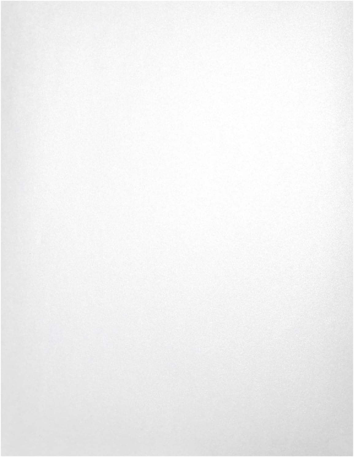 Metallic Shimmer Paper Sheets - White, 8.5 x 11 In, 110 GSM, 96 Sheets, Double-Sided - Invitations & Crafts, Printer-Friendly, Scrapbooking & DIY Projects