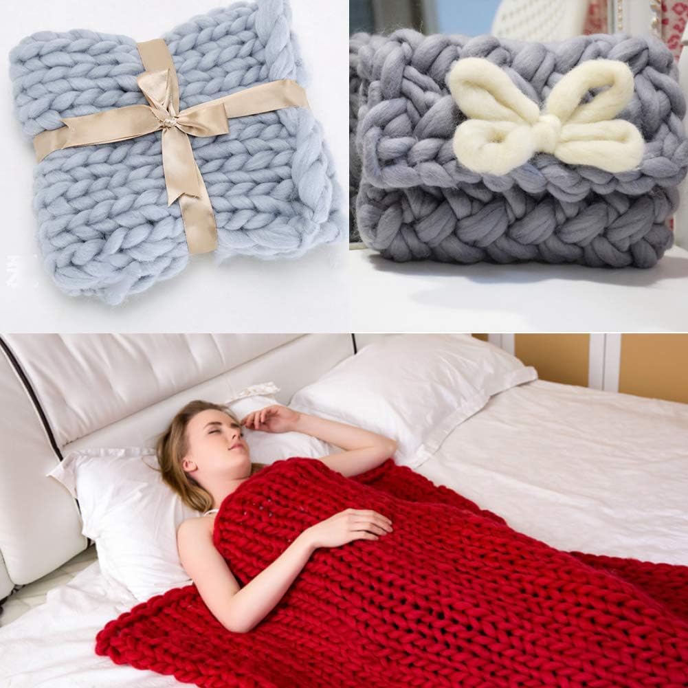 3.53oz Wool Roving Needle Felting Wool Pure Wool, Chunky Yarn, Spinning Wool Roving for Needle Felting Wet Felting DIY Hand Spinning (Meat Pink)