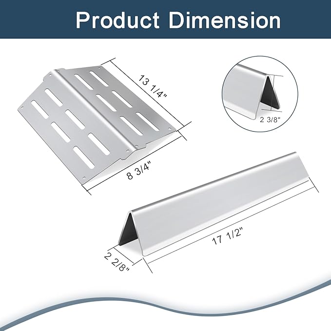 Flavorizer Bars,Heat Deflectors,Grill Burner and Grill Grid for Weber Genesis 300 Series Grills with Front Control Knob, Genesis S310 S320 S330 E310 E320 E330