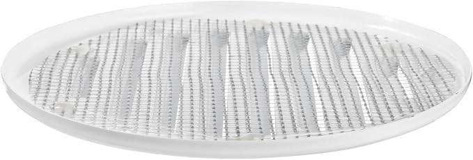 Square Ventilation Grille / 5" Inch Inside Measurement/White Metal Air Vent Louver - Inside/Outside use/Ø 5.25" Inch Outer Measurement