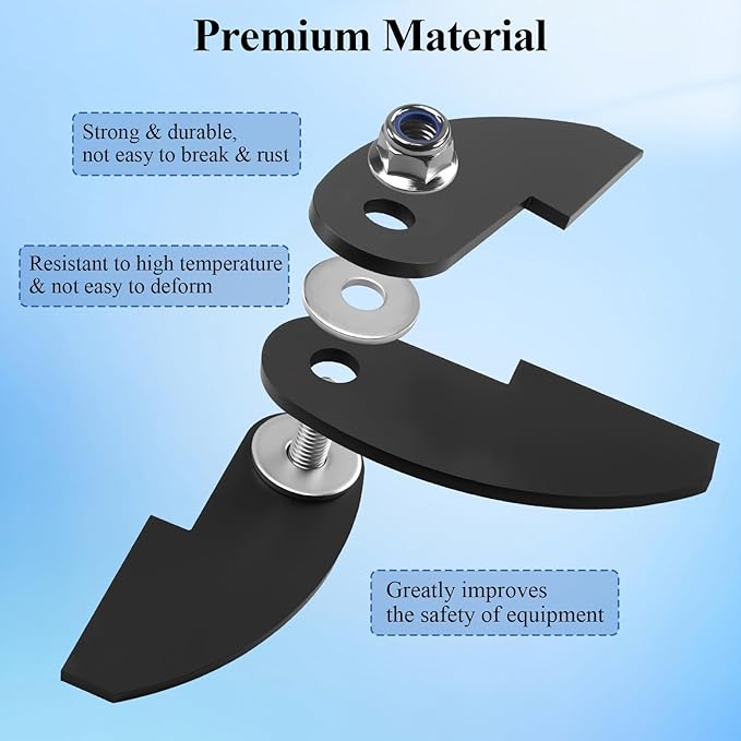 2 Pcs 8 x 2 1/4" Large Heavy Duty BBQ Smoker Hinge, Compatible with Burn Shop BBQ Smoker Hinge Doors, Fit for 3/16" Plate Steel, with Bolt, Nut, Washers
